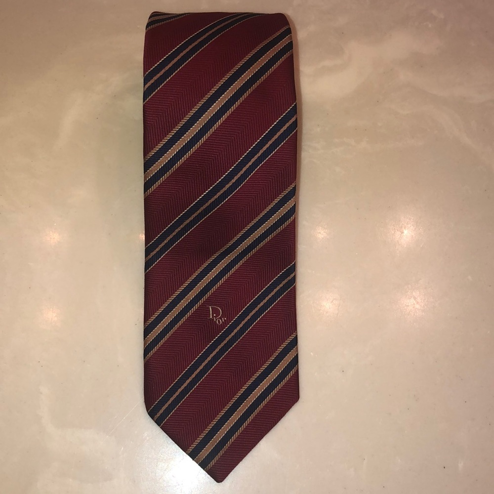 Christian Dior silk blend tie
